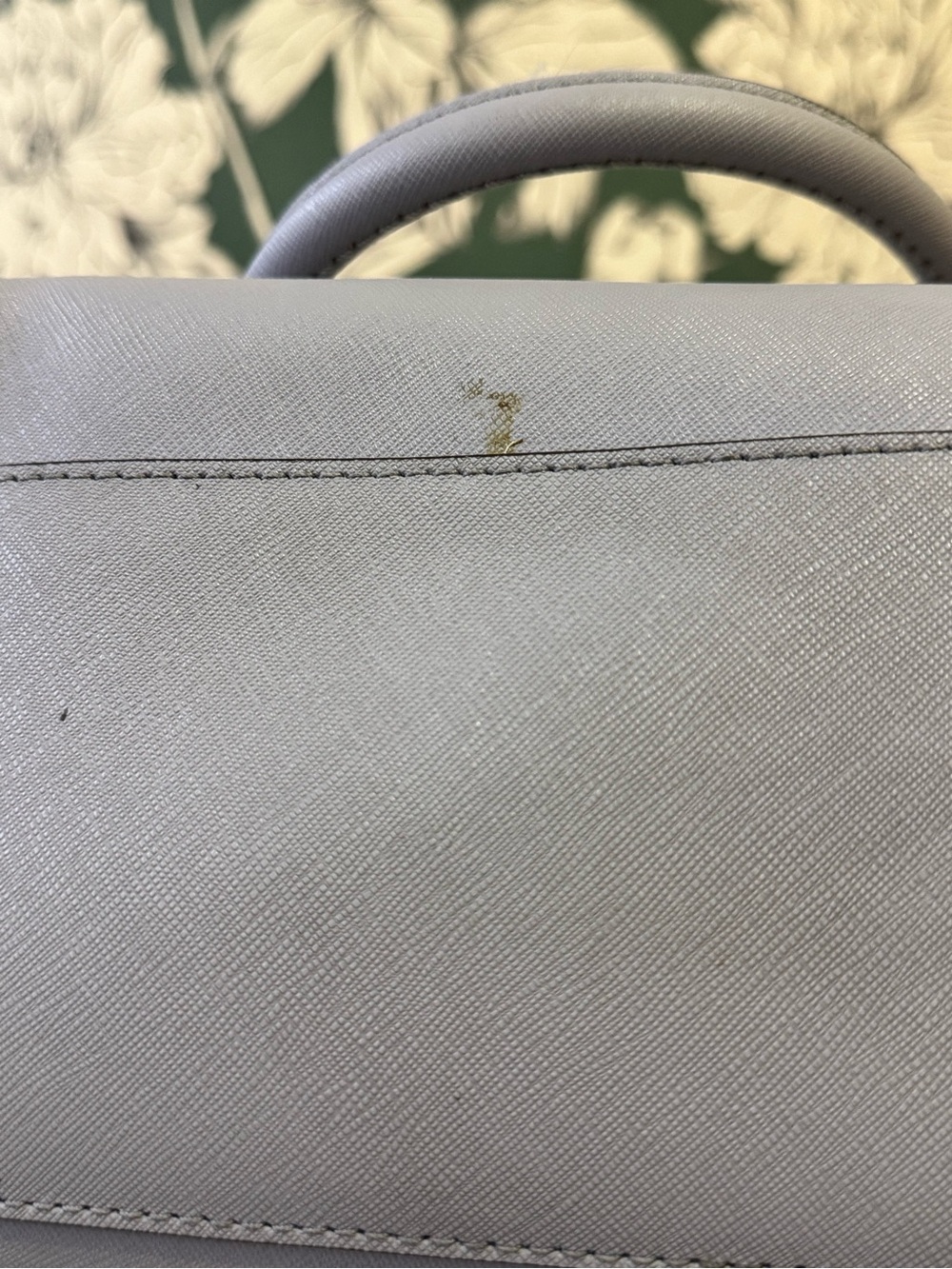henri bendel Pale Grey Saffiano Satchel with Detachable Strap - Picture 11 of 15